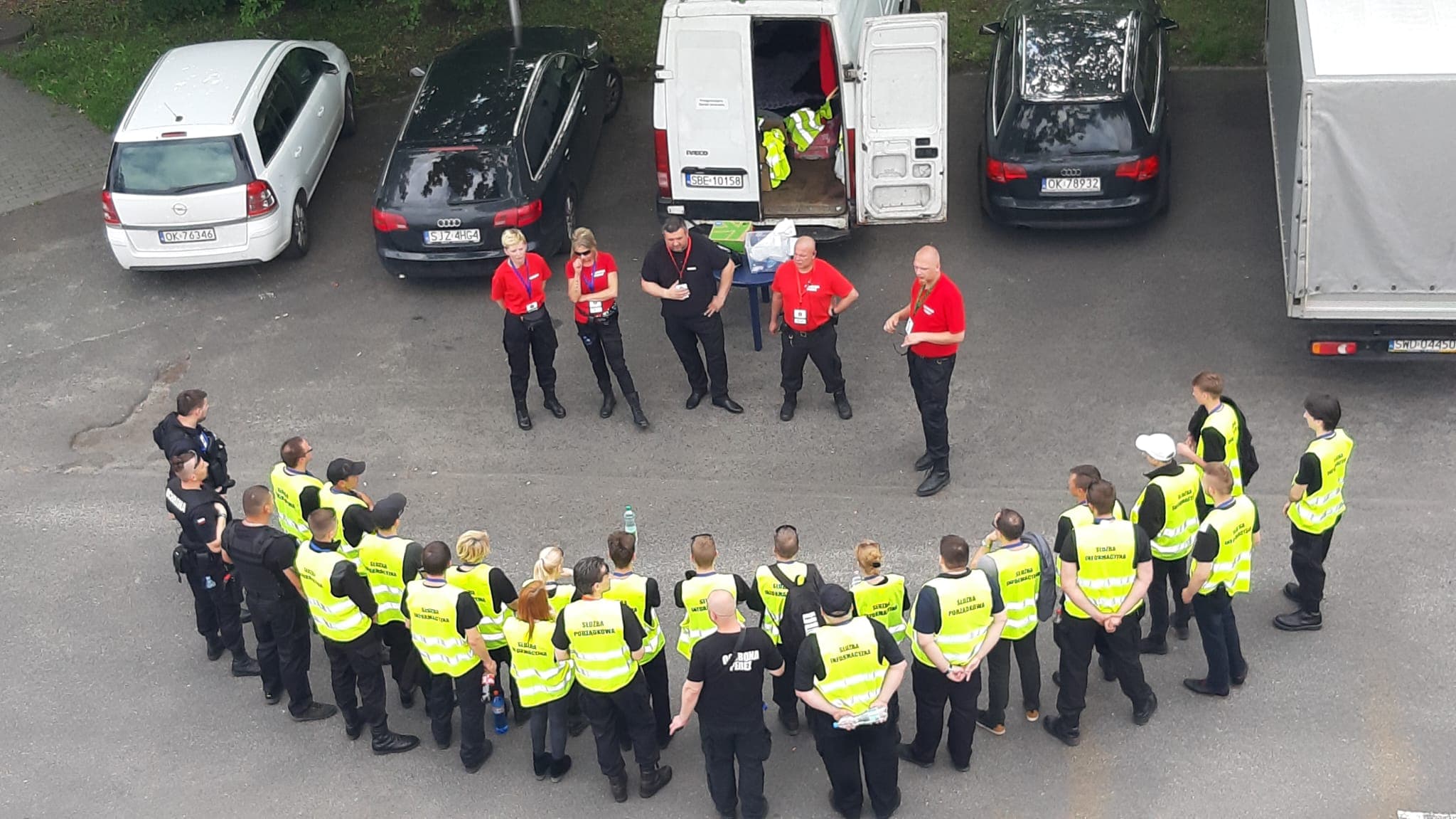 Odprawa zespołu w terenie